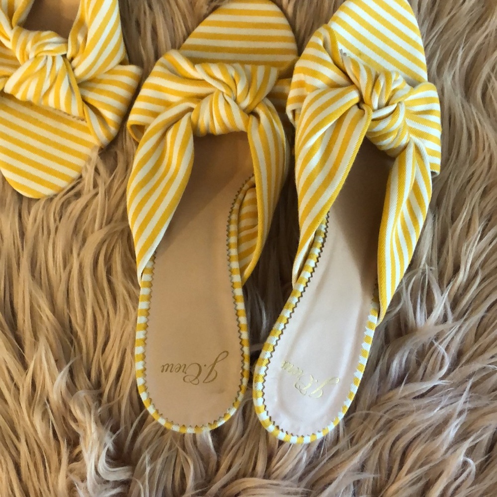 J. CREW Stripe Knotted Kitten Heel Sandals - Picture 5 of 10